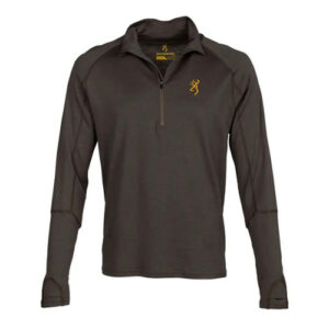 MERINO 1/4 ZIP SHIRT - MAJOR BROWN, XL